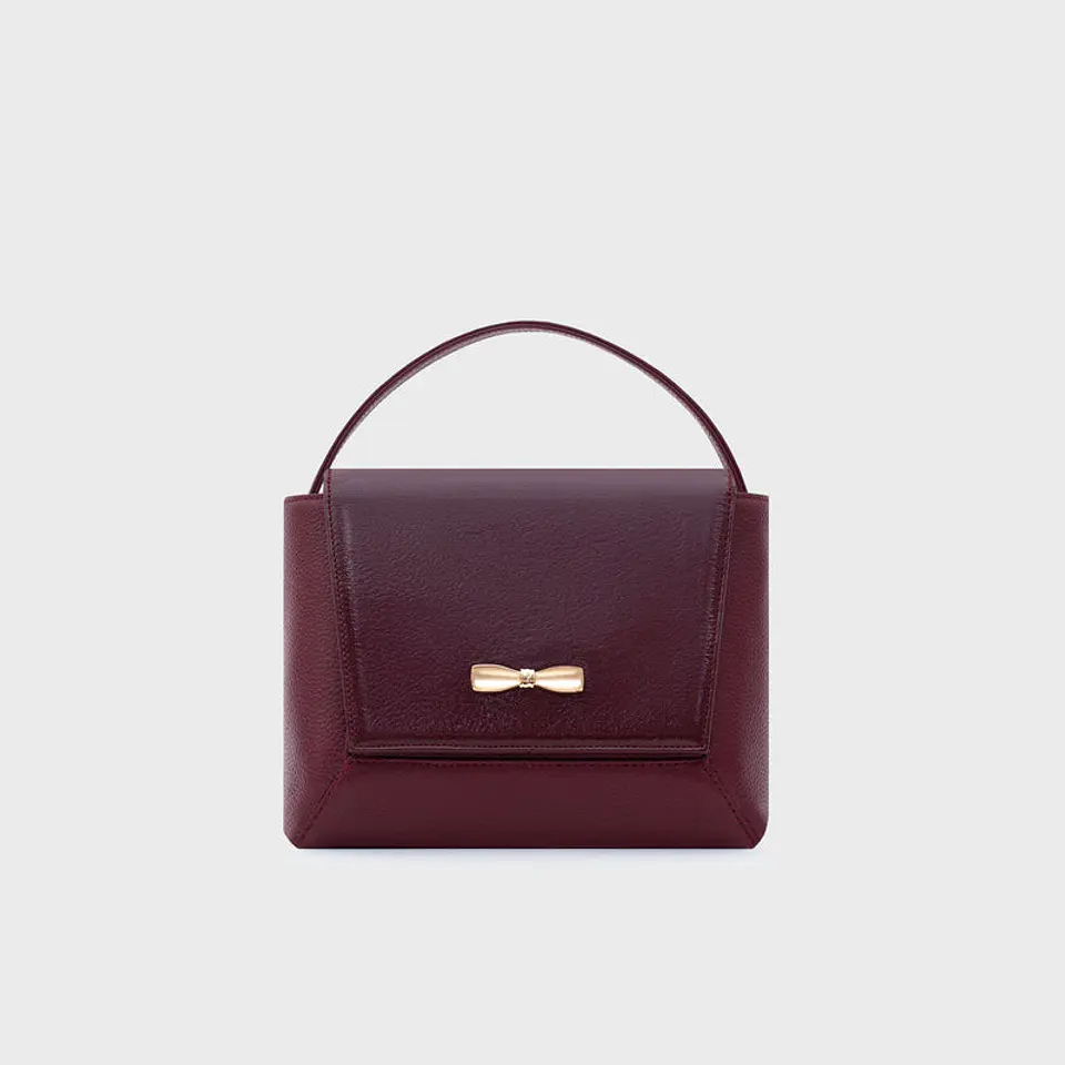 NADIRA FLAP HAND BAG BORGOÑA 1