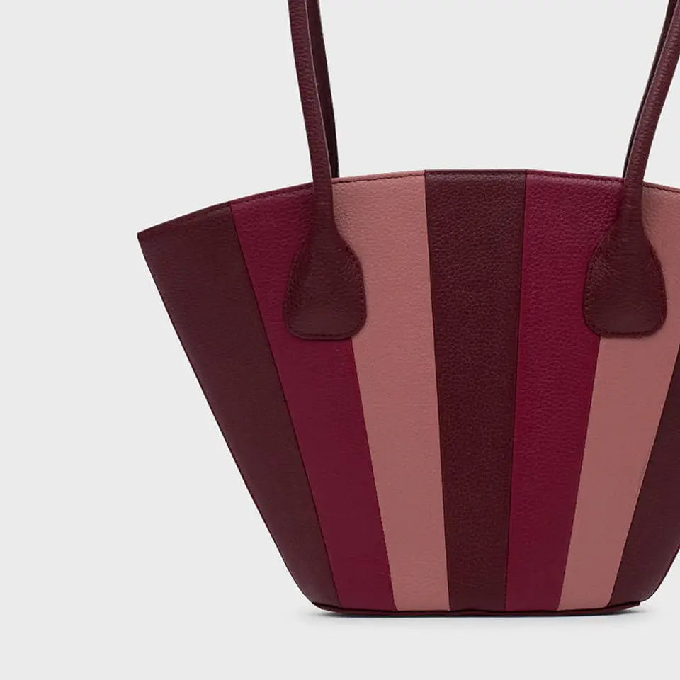 NABILA TRAPEZE BAG BORGOÑA 4