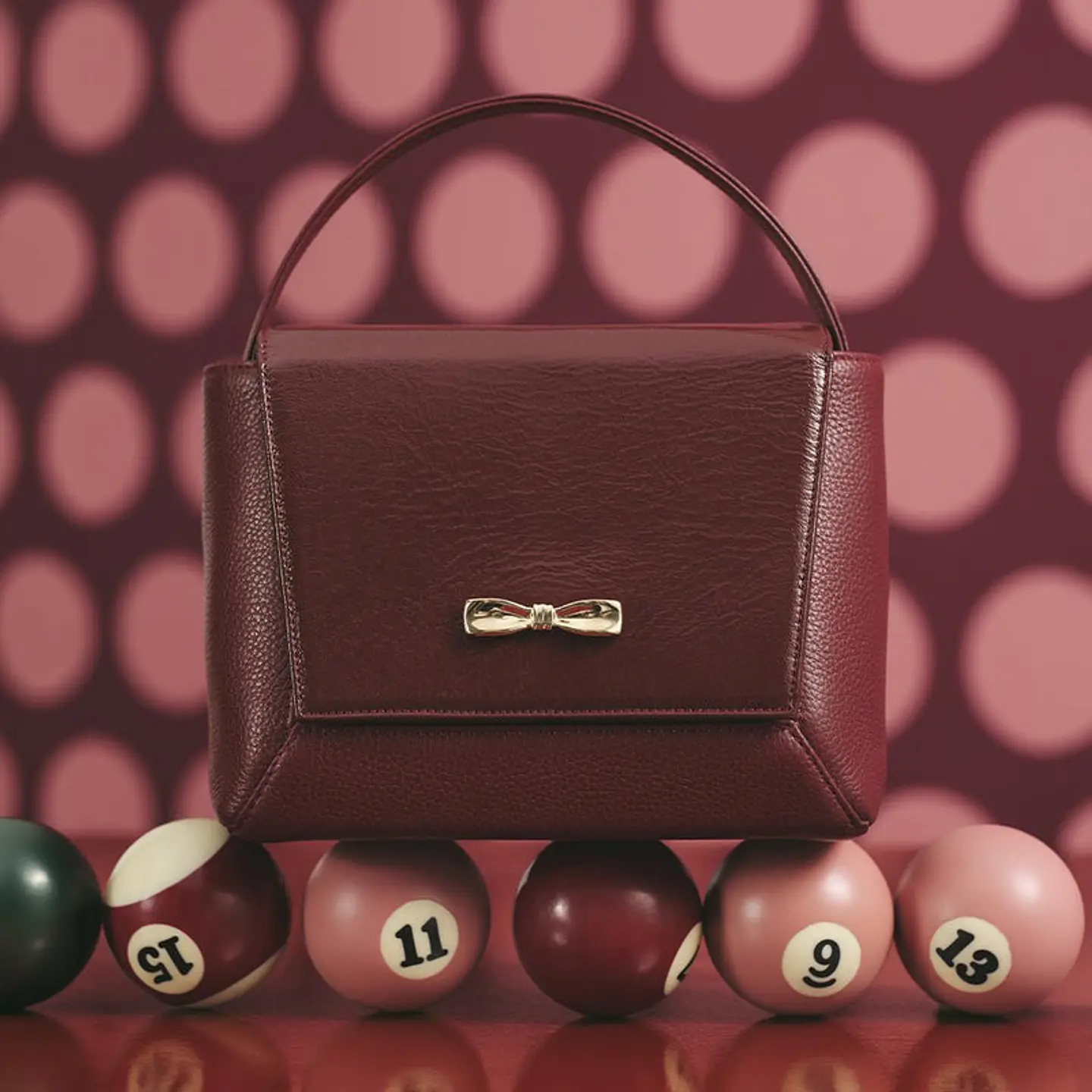 NADIRA FLAP HAND BAG BORGOÑA 2