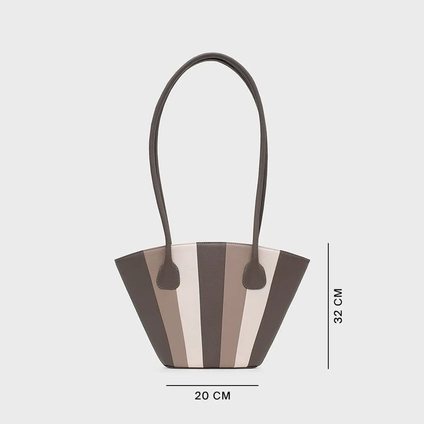 NABILA TRAPEZE BAG GRIS 4