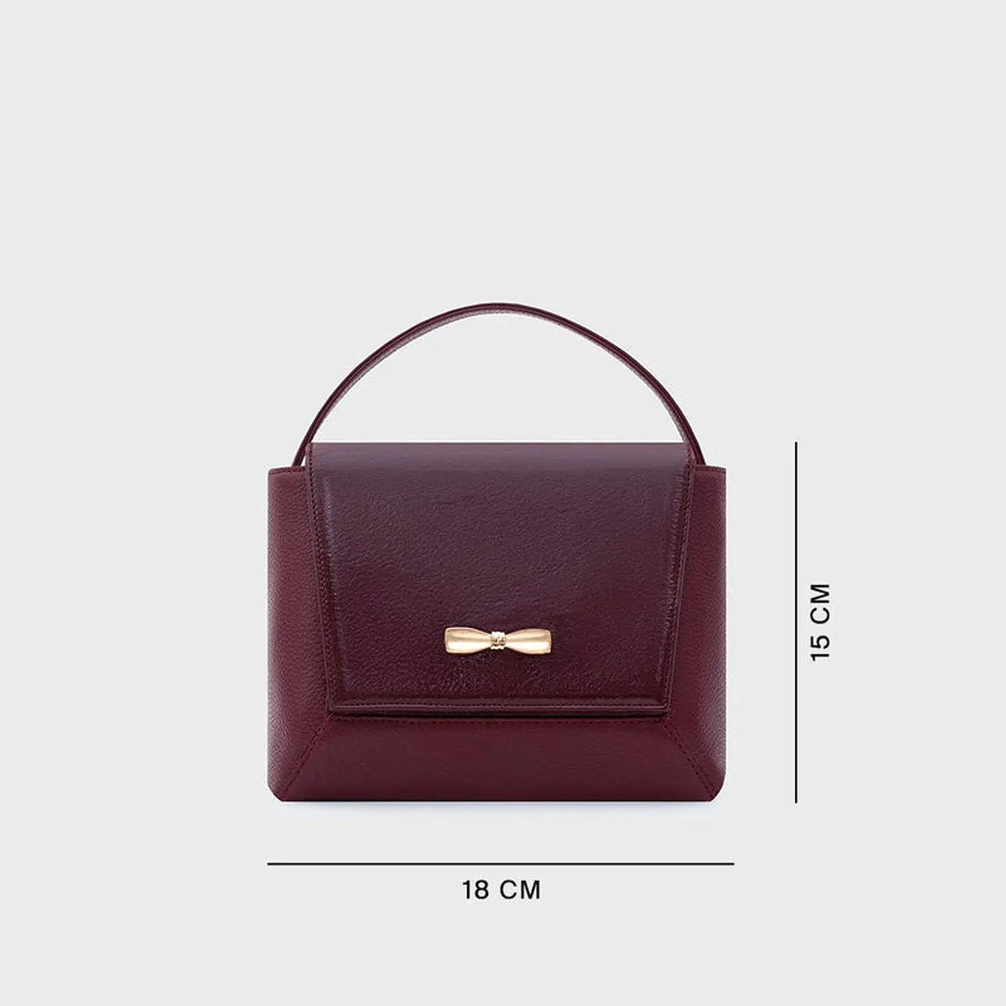 NADIRA FLAP HAND BAG BORGOÑA 3