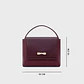 NADIRA FLAP HAND BAG BORGOÑA - Miniatura 3