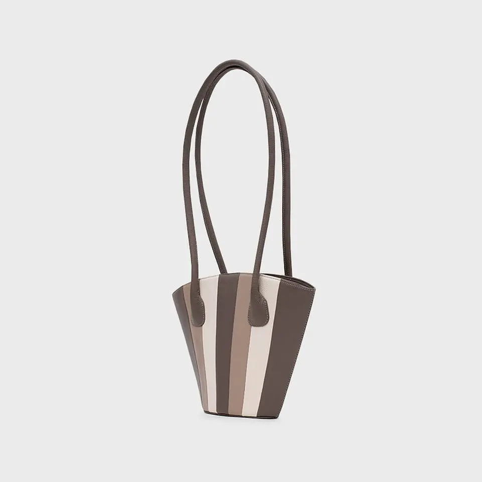 NABILA TRAPEZE BAG GRIS 5