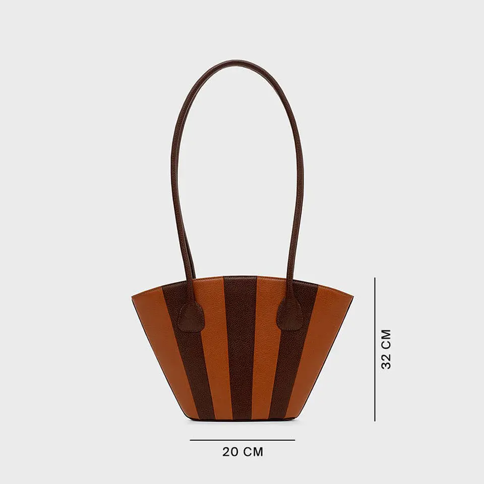 NABILA TRAPEZE BAG MARRÓN 5
