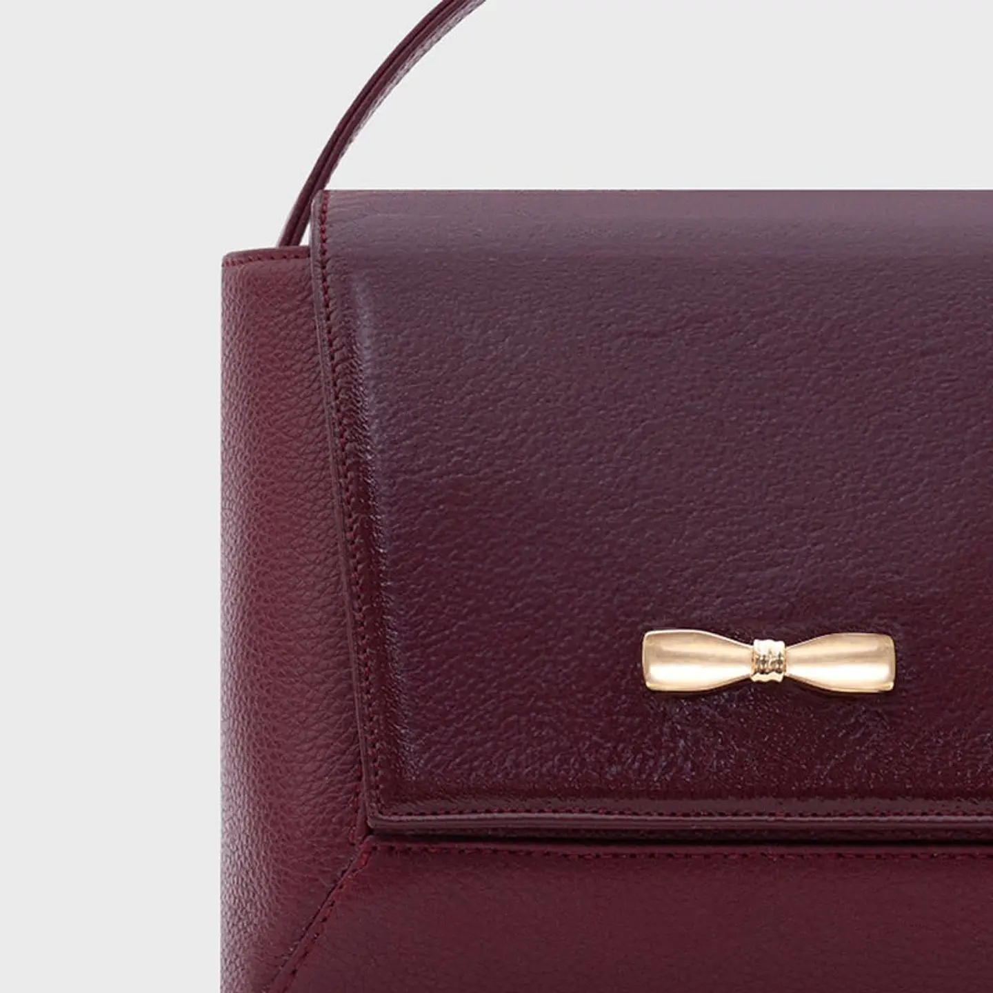 NADIRA FLAP HAND BAG BORGOÑA 5