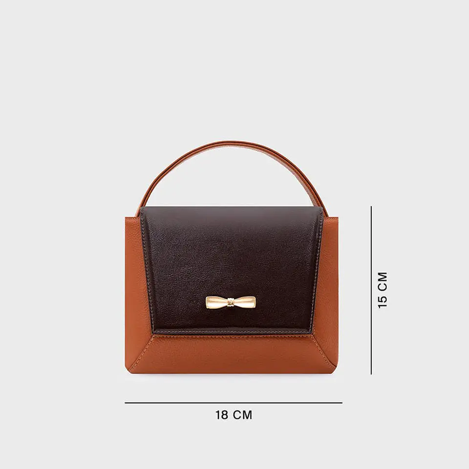 NADIRA FLAP HAND BAG COBRE 5