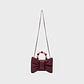 NAILA BEADED BOW BAG BORGOÑA - Miniatura 4