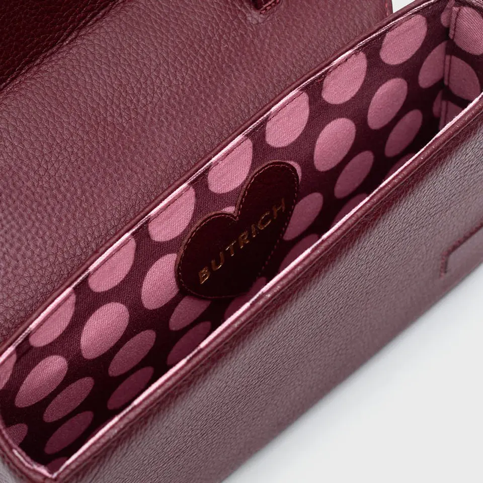 NAILA BEADED BOW BAG BORGOÑA 6