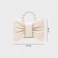 NAILA BEADED BOW BAG HUESO - Miniatura 5