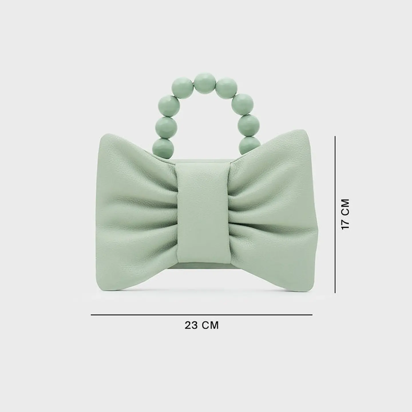 NAILA BEADED BOW BAG VERDE 5