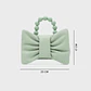 NAILA BEADED BOW BAG VERDE - Miniatura 5