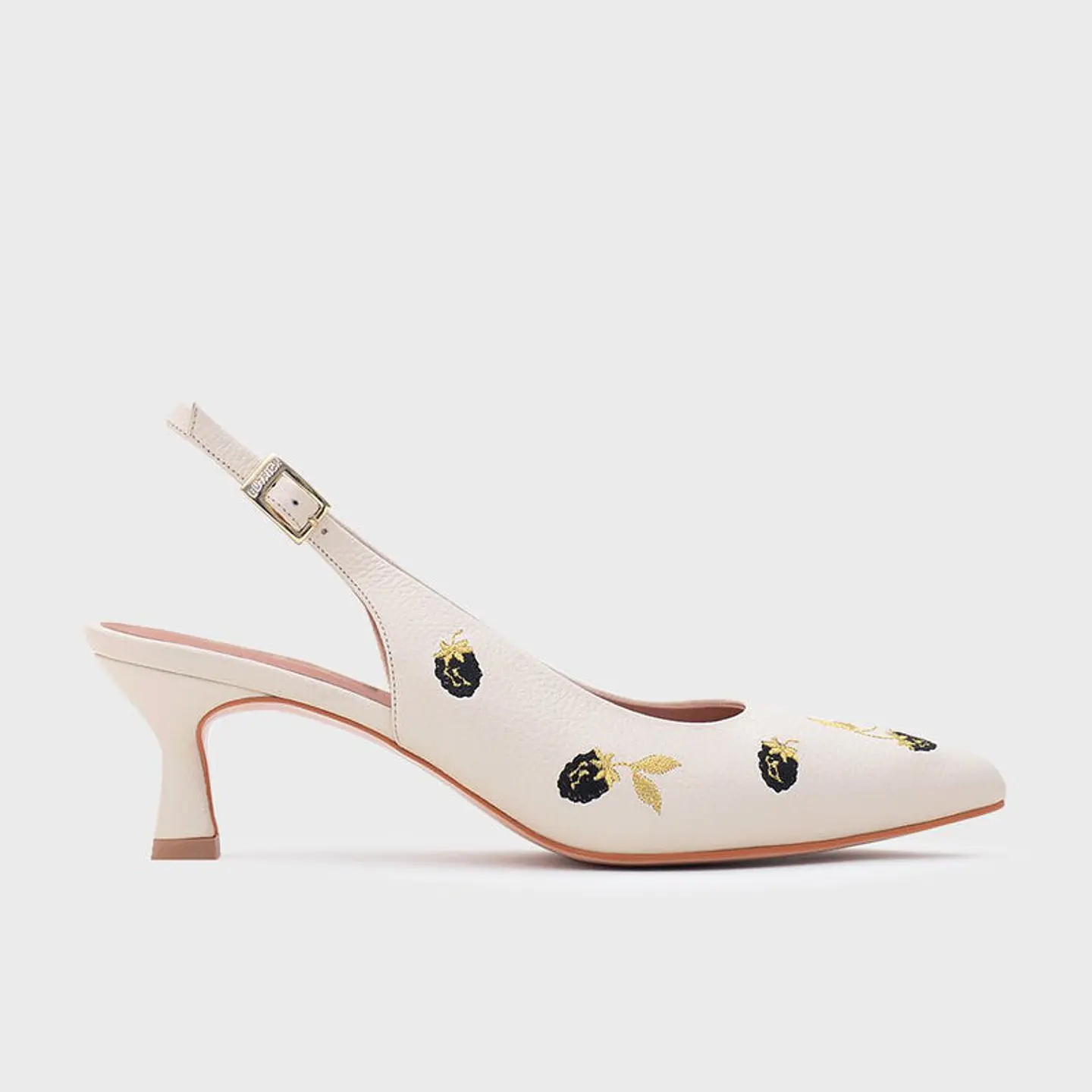 NINETTE BLACKBERRY MIDI SLINGBACK HUESO 1