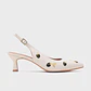 NINETTE BLACKBERRY MIDI SLINGBACK HUESO - Miniatura 1