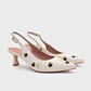 NINETTE BLACKBERRY MIDI SLINGBACK HUESO - Miniatura 3