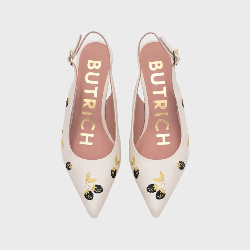 NINETTE BLACKBERRY MIDI SLINGBACK HUESO 4