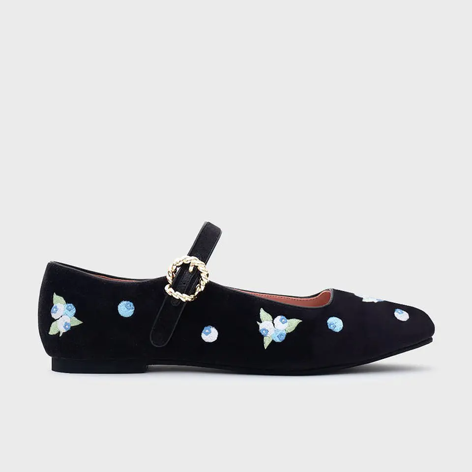 NINETTE BLUEBERRY FLAT NEGRO 1