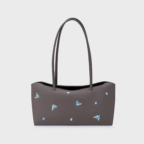 NINETTE BLUEBERRY LONG BAG MARRÓN