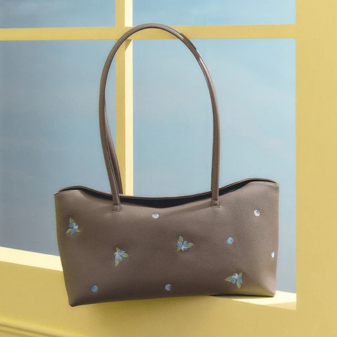 NINETTE BLUEBERRY LONG BAG MARRÓN