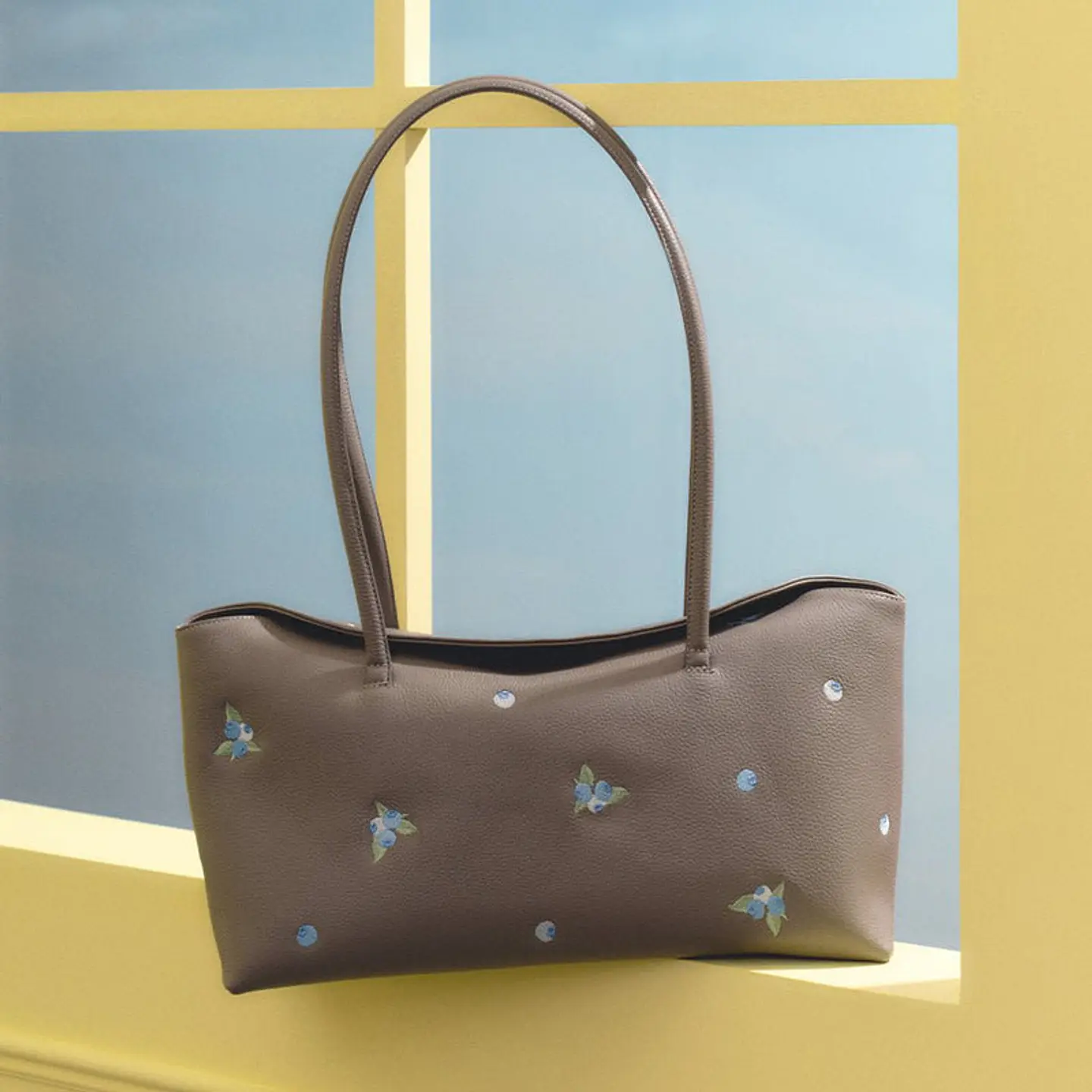 NINETTE BLUEBERRY LONG BAG MARRÓN 2