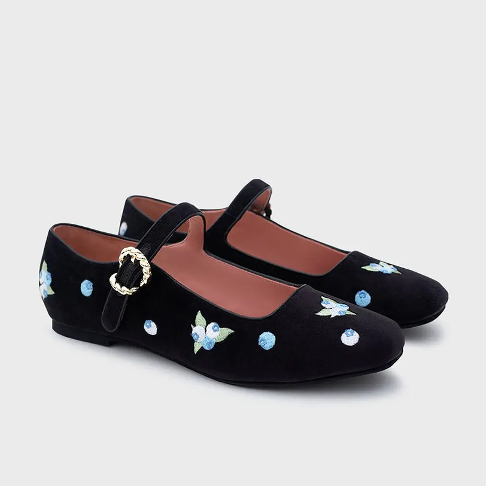 NINETTE BLUEBERRY FLAT NEGRO 3