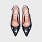 NINETTE BLUEBERRY MIDI SLINGBACK NEGRO - Miniatura 5