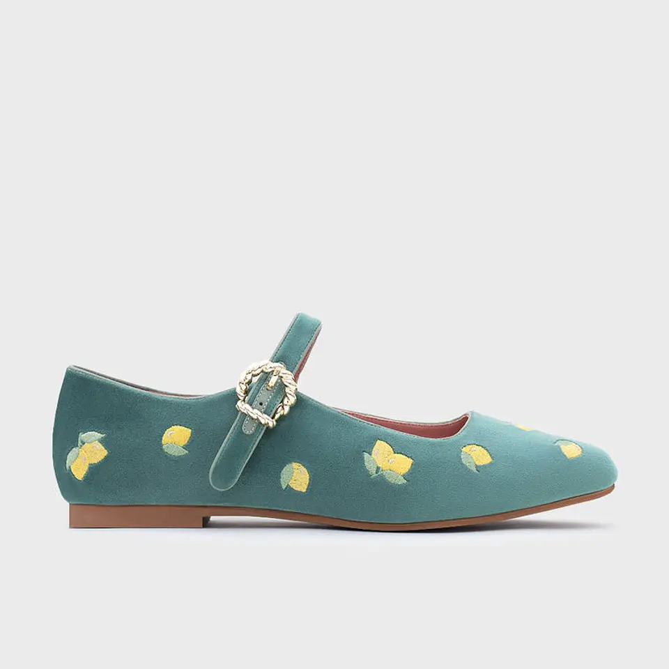 NINETTE LEMON FLAT VERDE 1