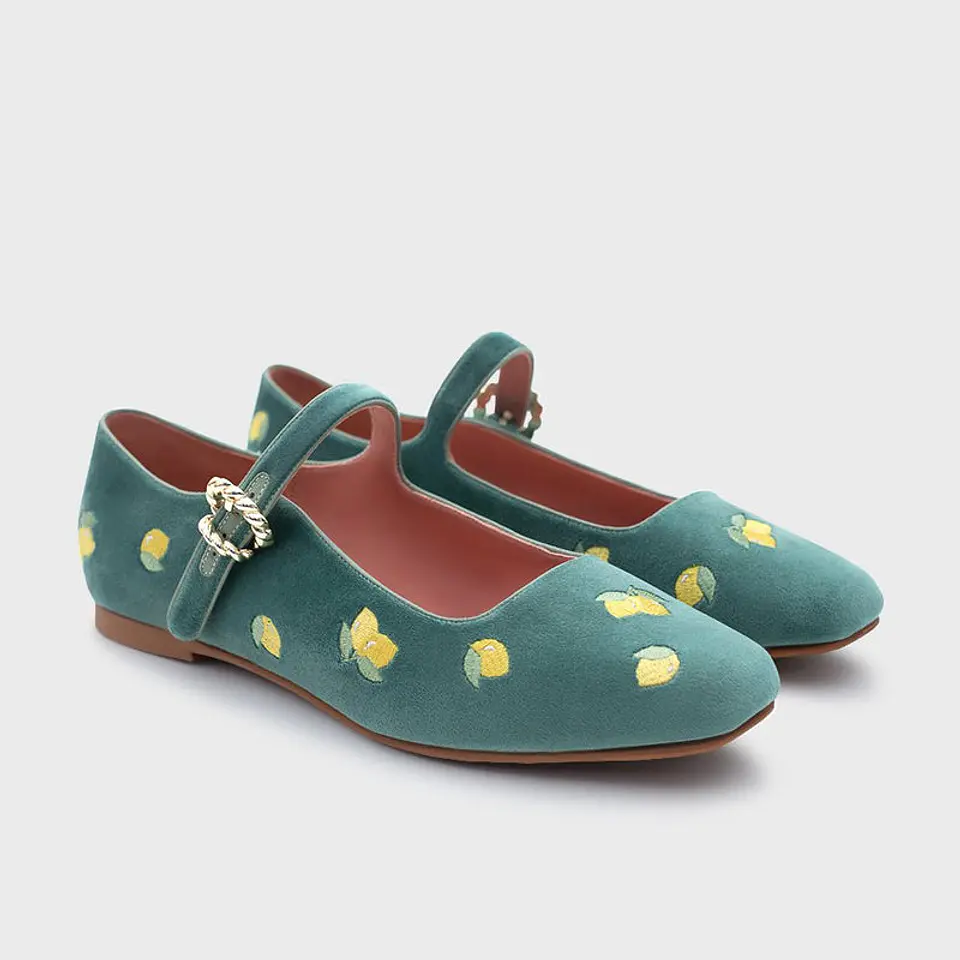 NINETTE LEMON FLAT VERDE 3