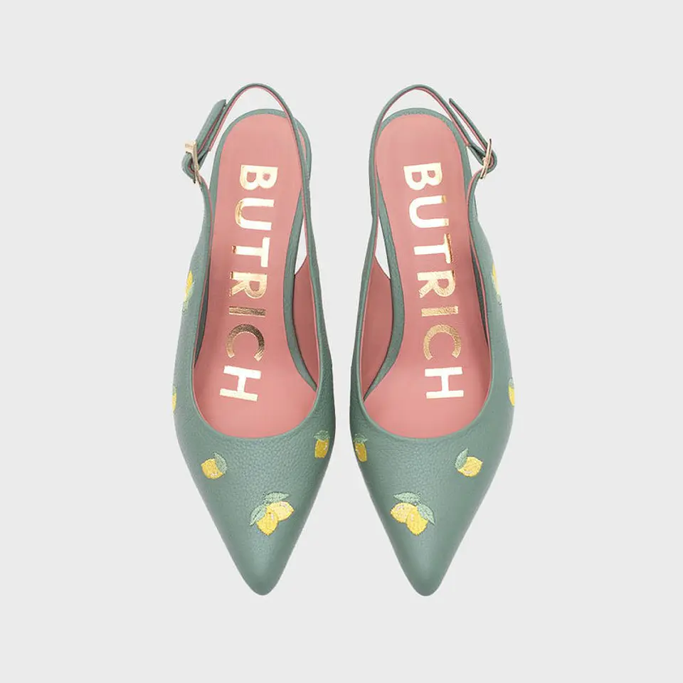 NINETTE LEMON MIDI SLINGBACK VERDE 4