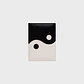 PORTAPASAPORTE LUCKY YIN YANG HUESO NEGRO - Miniatura 1