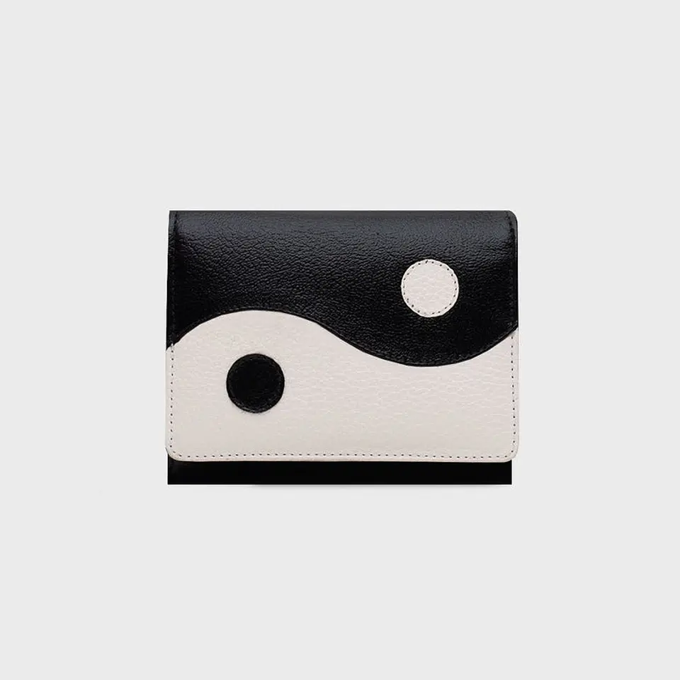 BILLETERA B LUCKY YIN YANG HUESO NEGRO 1