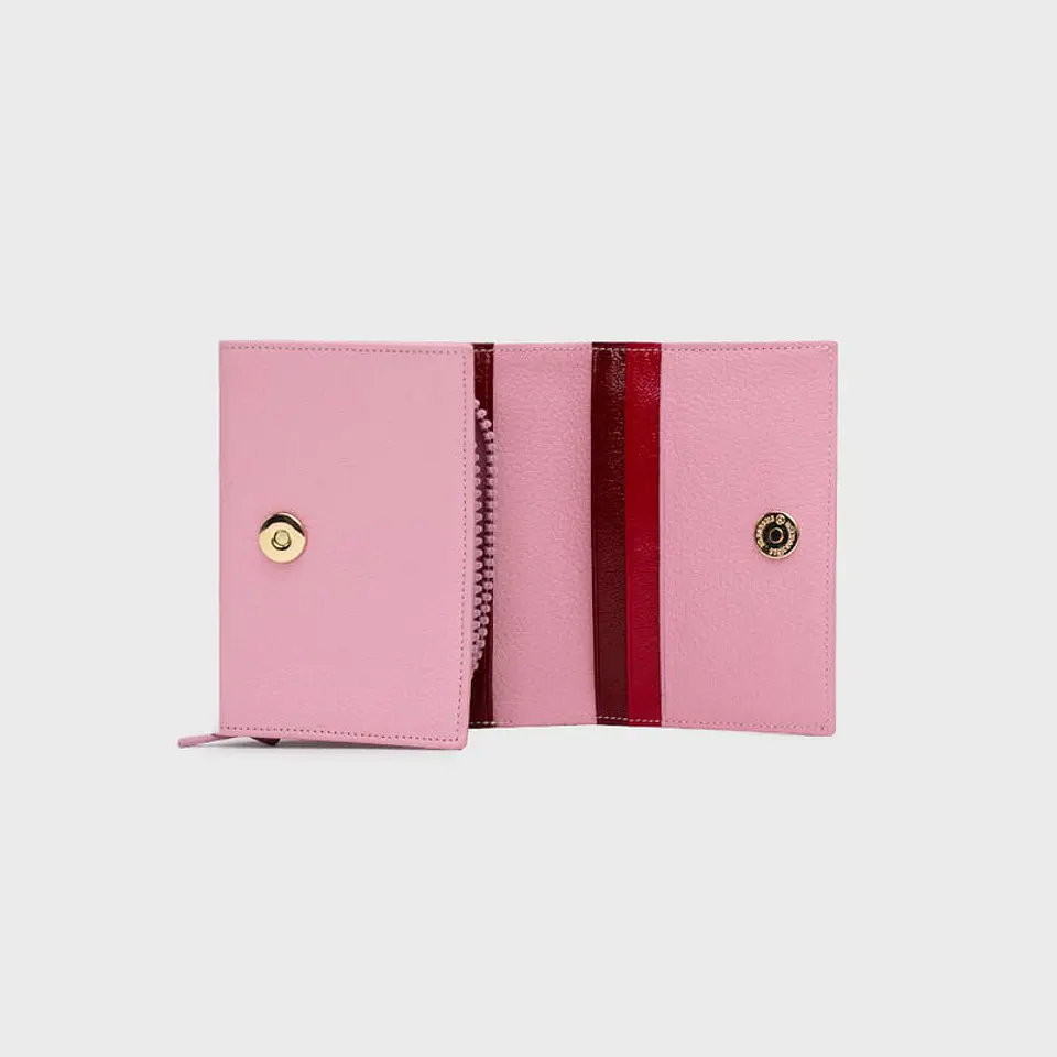 BILLETERA D LUCKY LADYBUG ROSA 3