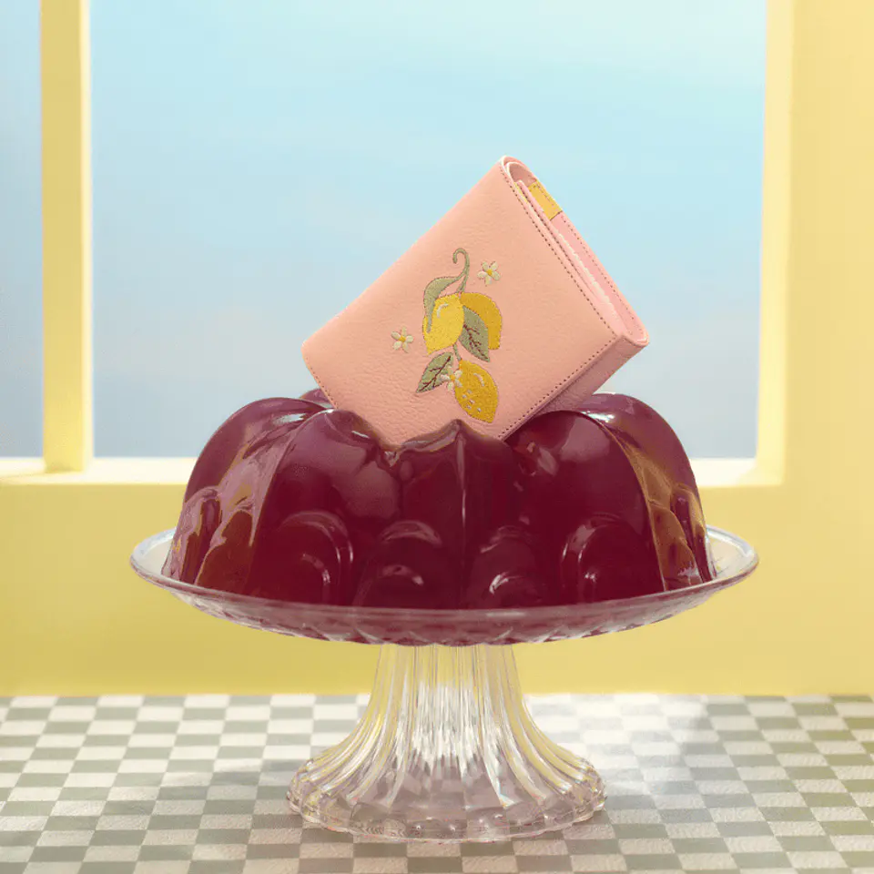 BILLETERA D SUNDAE LEMON ROSA 2