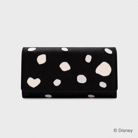 BILLETERA LARGA 101 DALMATIANS NEGRO