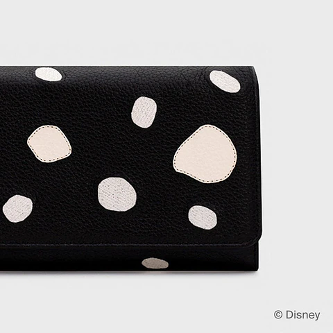 BILLETERA LARGA 101 DALMATIANS NEGRO