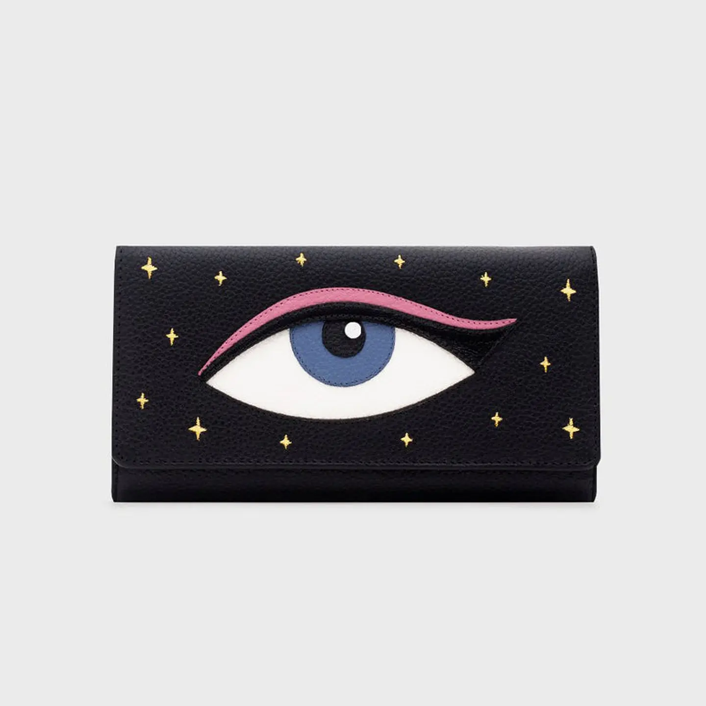 BILLETERA LARGA LUCKY EYE NEGRO 1