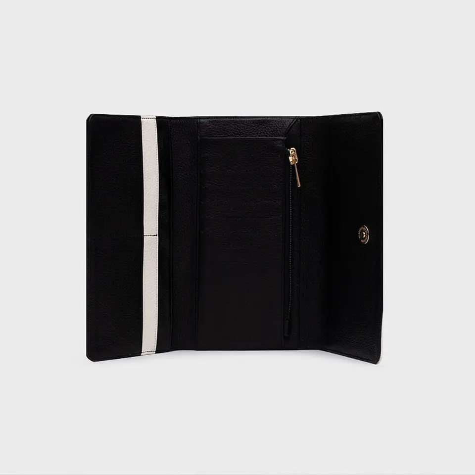 BILLETERA LARGA LUCKY YIN YANG HUESO NEGRO 2