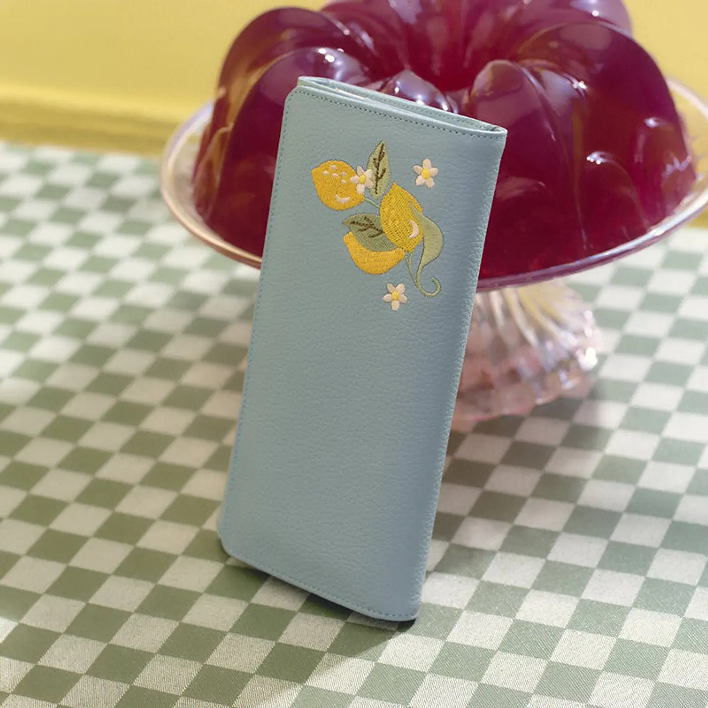 BILLETERA LARGA SUNDAE LEMON CELESTE 2