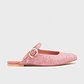KENZA MULE FLAT ROSA - Miniatura 1