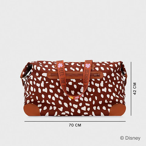 TRAVEL BAG BAMBI PRINT MARRÓN
