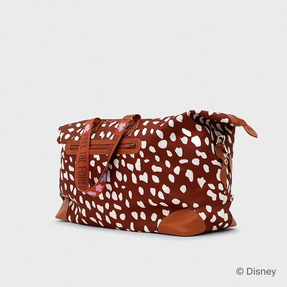 TRAVEL BAG BAMBI PRINT MARRÓN 4