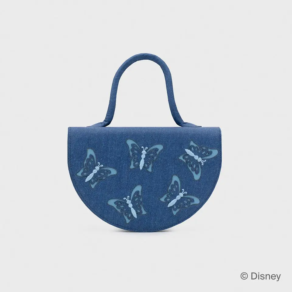 WILDWOOD HEART BUTTERFLIES ROUND BAG AZUL 1