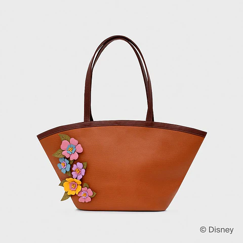 WILDWOOD HEART FLOWERS SUPER TRAPEZE BAG MARRÓN