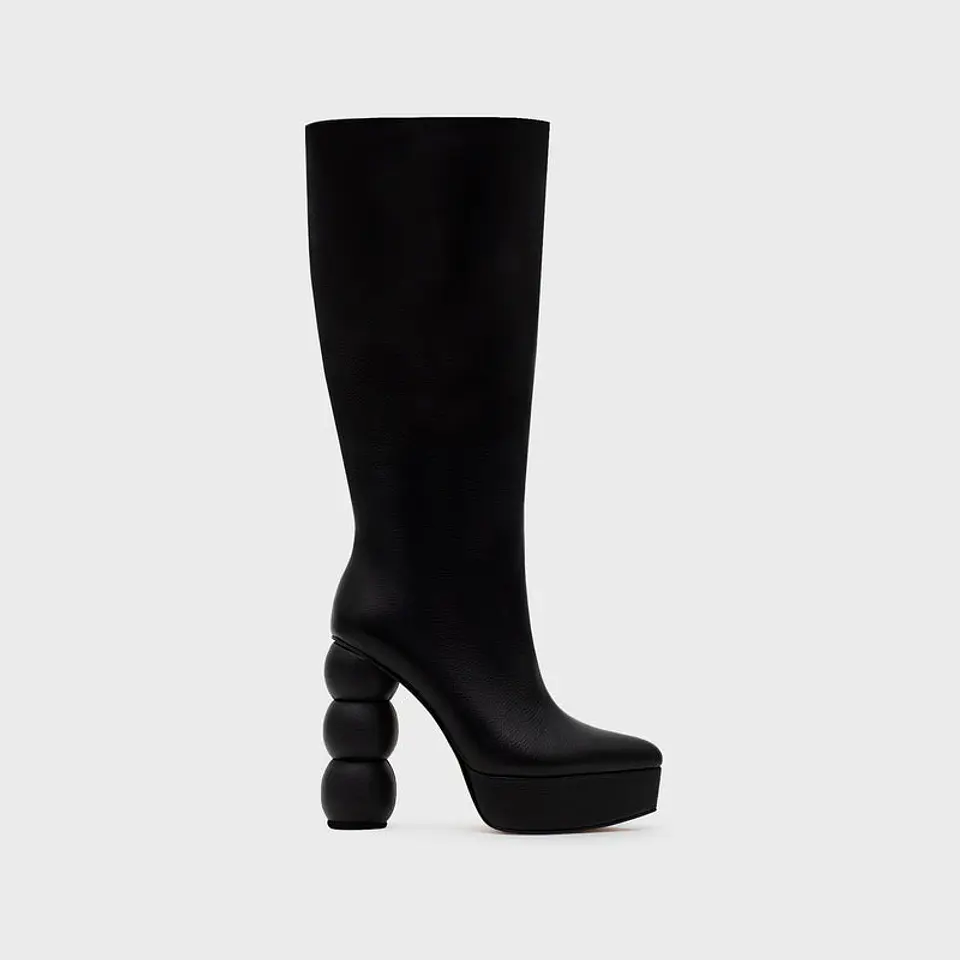 BOTA PLATAFORMA MALIA NEGRO 1
