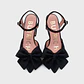 LUANA PUMP 7CM NEGRO - Miniatura 3