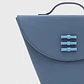 LUCILLE FLAP TRAPEZE BAG AZUL - Miniatura 3