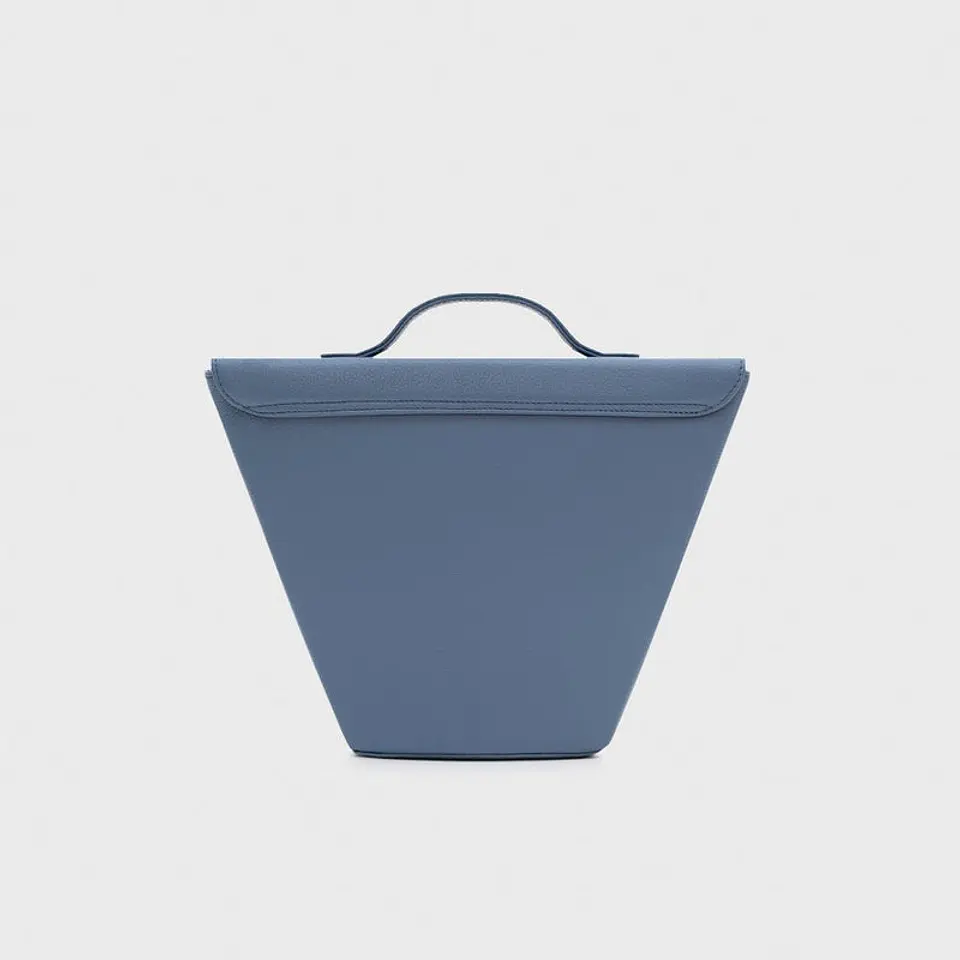 LUCILLE FLAP TRAPEZE BAG AZUL 5