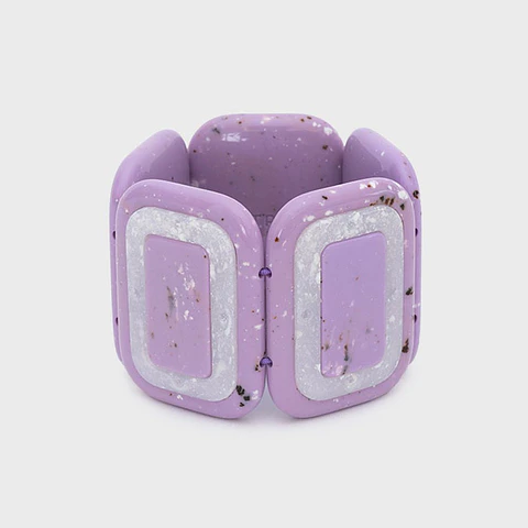 BRAZALETE CORDELIA LILA BLANCO