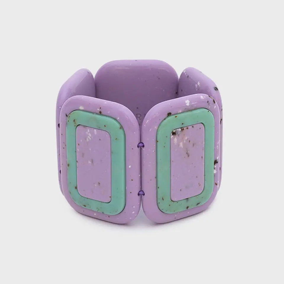 BRAZALETE CORDELIA LILA VERDE AGUA 1