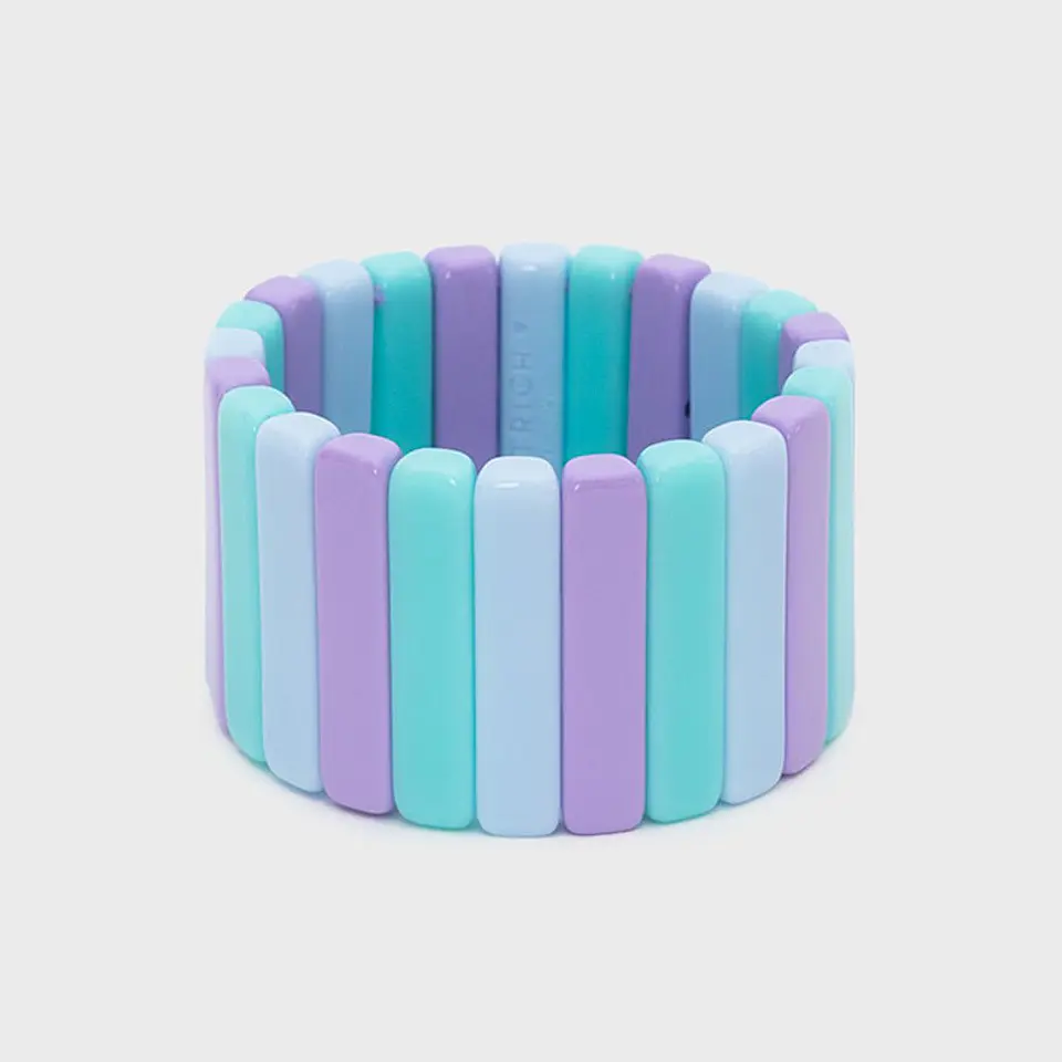 BRAZALETE ROMA LILA VERDE AGUA 1