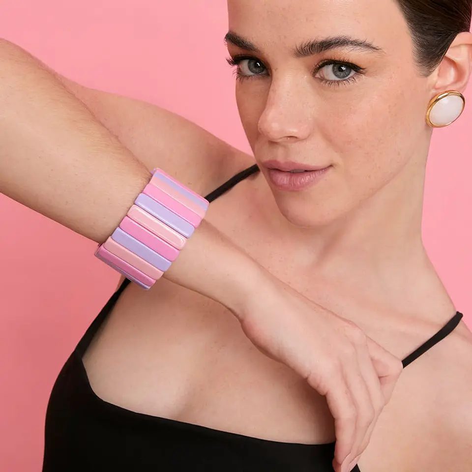 BRAZALETE ROMA ROSA LILA 2